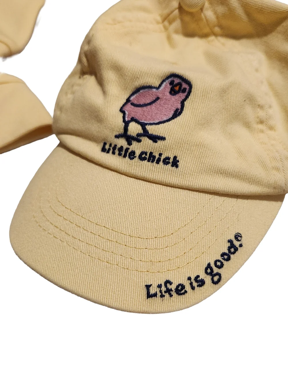 Life is Good NWT Baby Girl 18-24M Yellow Little Chick Zip Jacket Hat Set Cotton